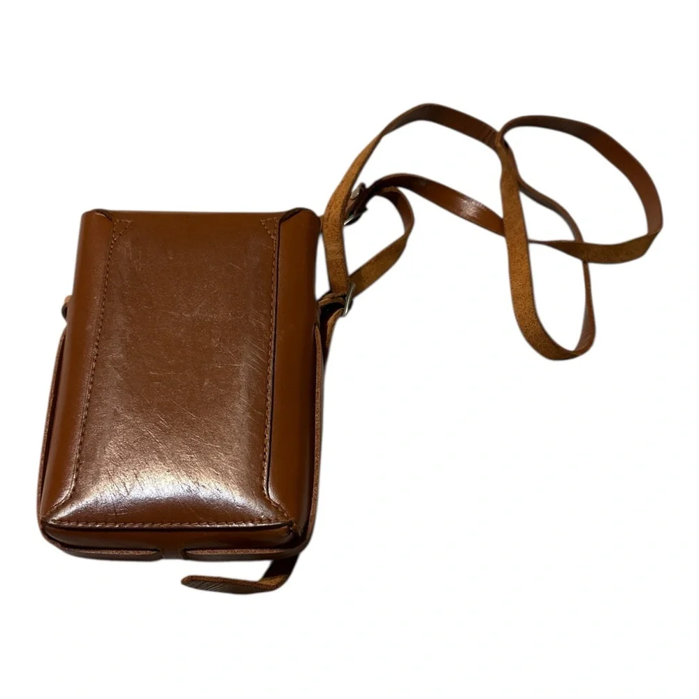 Kodak Brown Leather Snapsack with Strap
